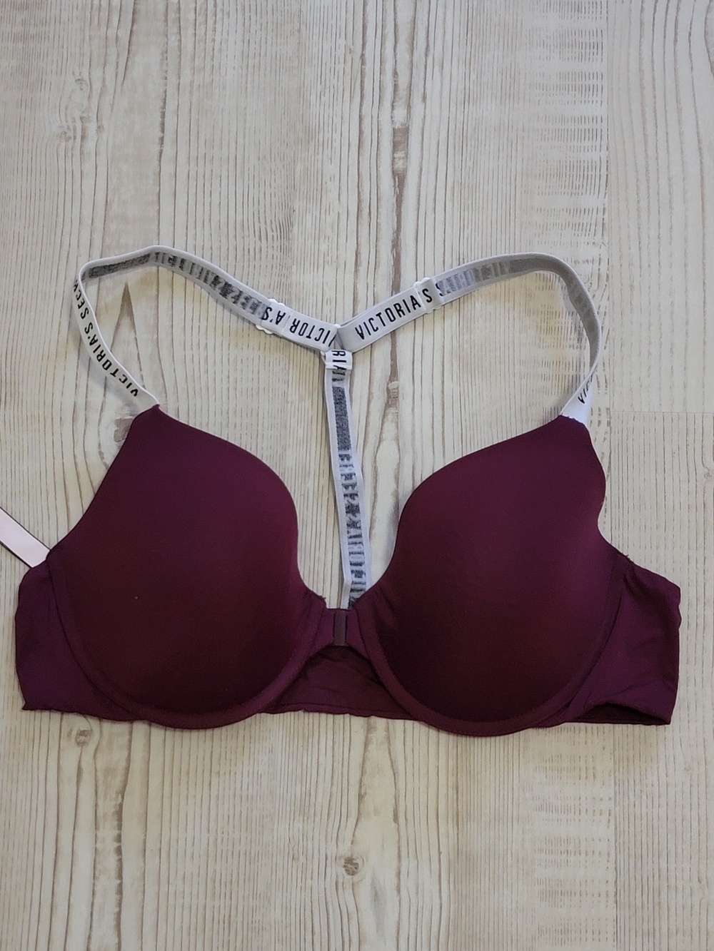 Victoria's Secret Deep Plum Lightly Lined Demi Racerback T-Shirt Bra 38B